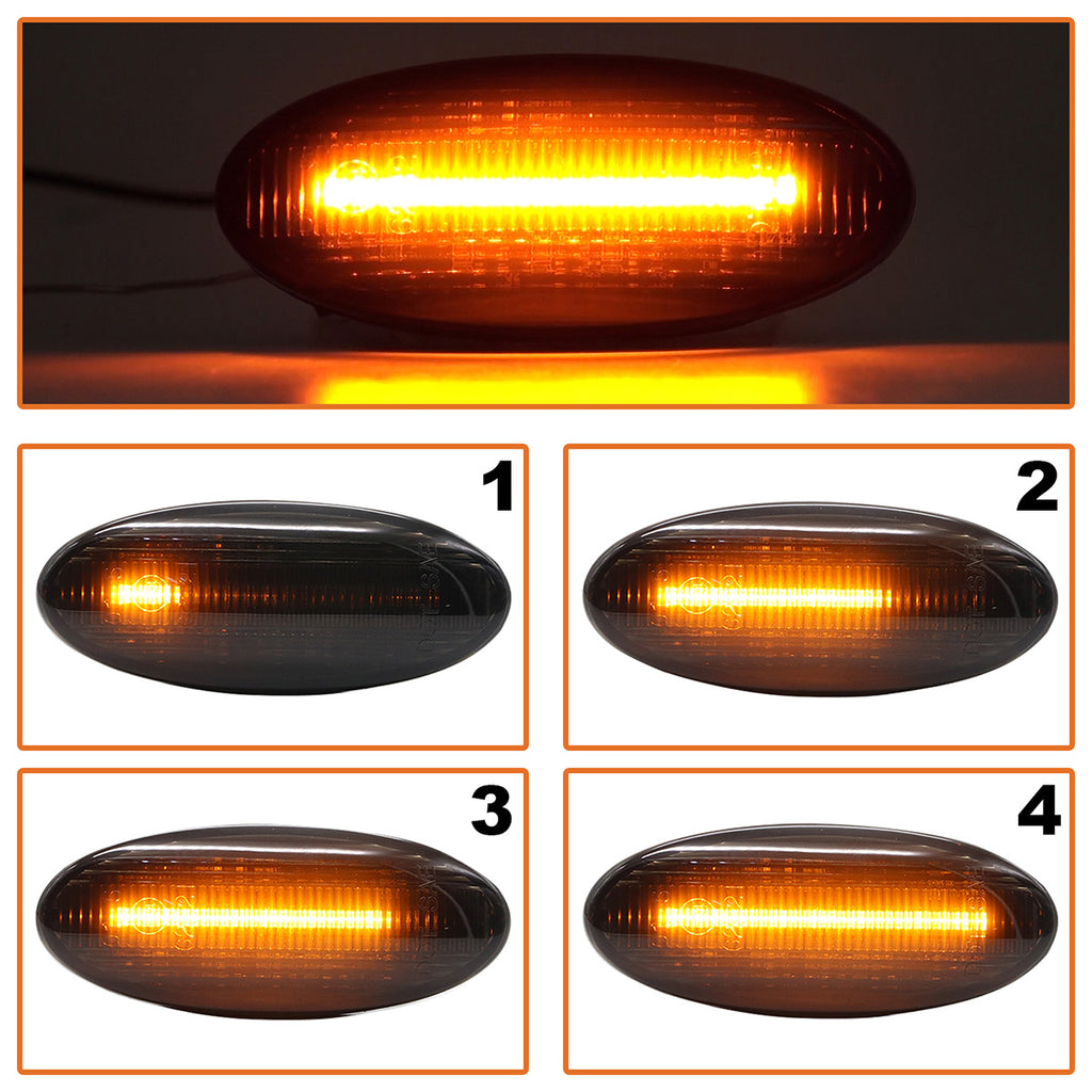 Чифт странични мигачи LED за Nissan Cube Juke Leaf Micra 3 4 и др.
