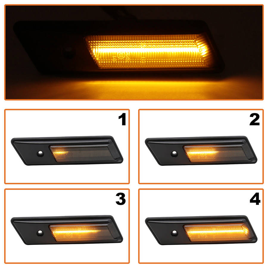 Чифт странични мигачи LED за BMW 7 E32 1985–1994