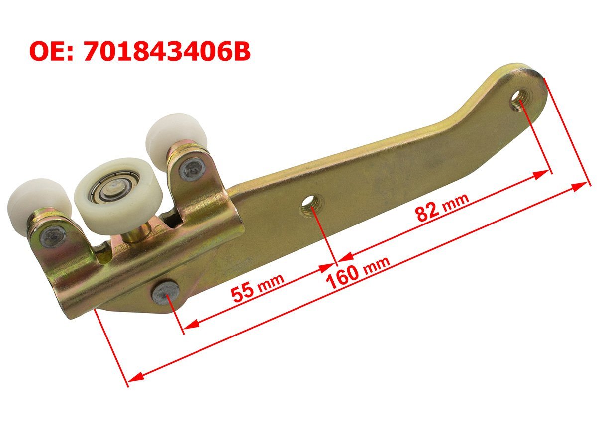 Долна ролка на врата за VW T4 1990–2004 – 701843406B