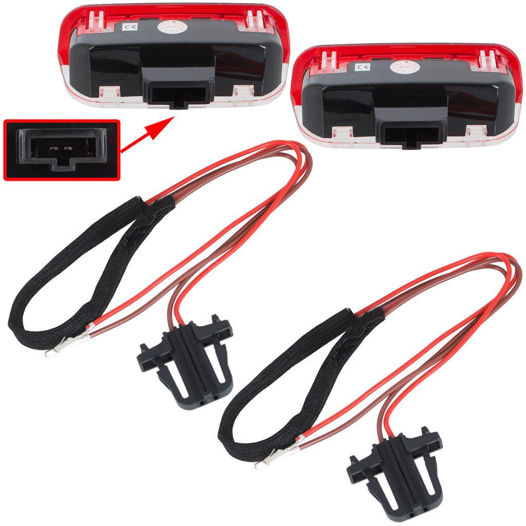 Чифт лампи за врати LED за VW Eos Golf 5 6 Jetta 3 Passat B6 B7 и др.