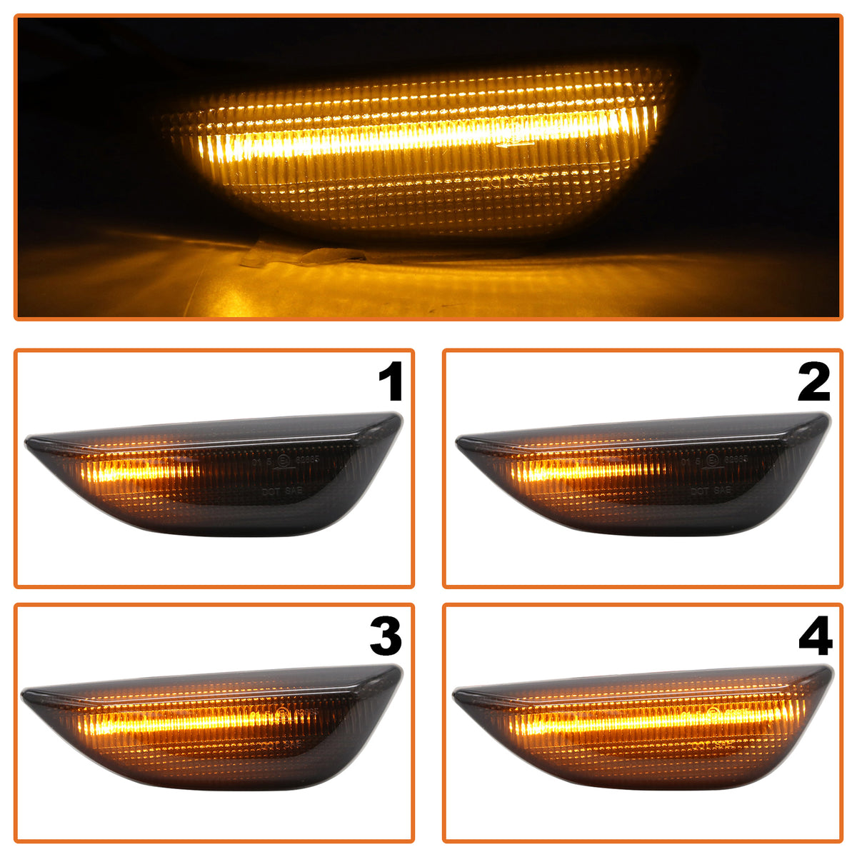Чифт странични мигачи LED за Опел Мока (Opel Mokka) 2012–2016