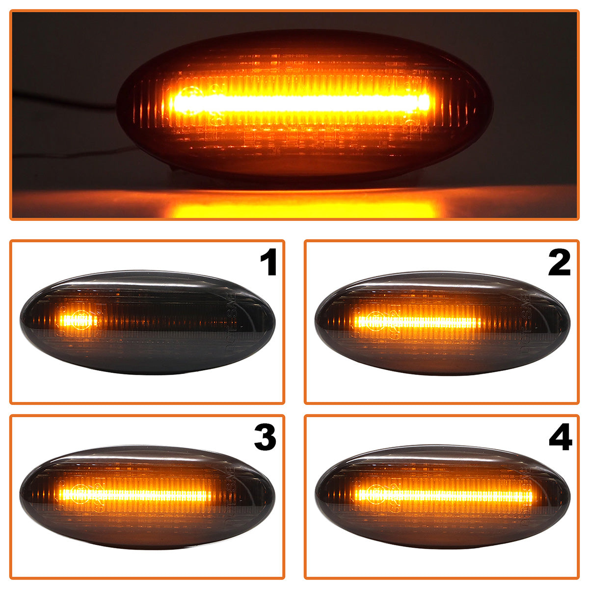 Чифт странични мигачи LED за Renault Koleos 1 Smart Forfour