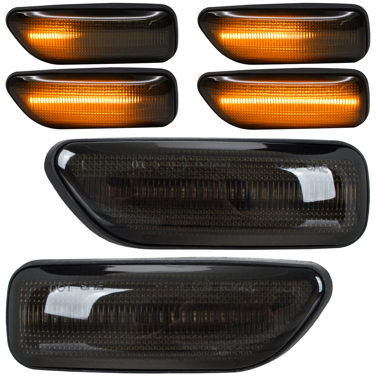 Чифт странични мигачи LED за Volvo S60 1 S80 1 V70 2 XC70 1 XC90 1