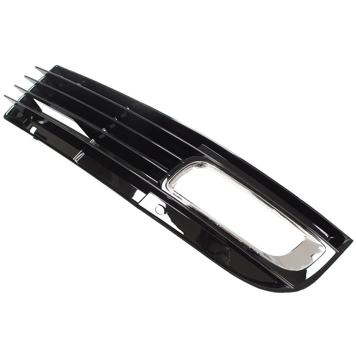 Audi A8 D3 FL 08-10 Z HALOGENAMI atrapka kratka w zderzak CZARNA + CHROM lewa