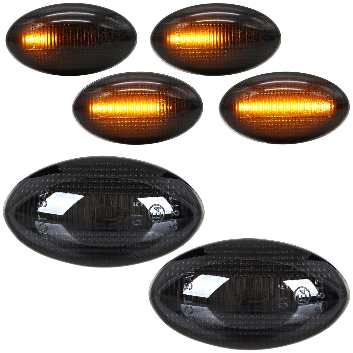 Чифт странични мигачи LED за MINI R50 2001–2007 – 63137166013