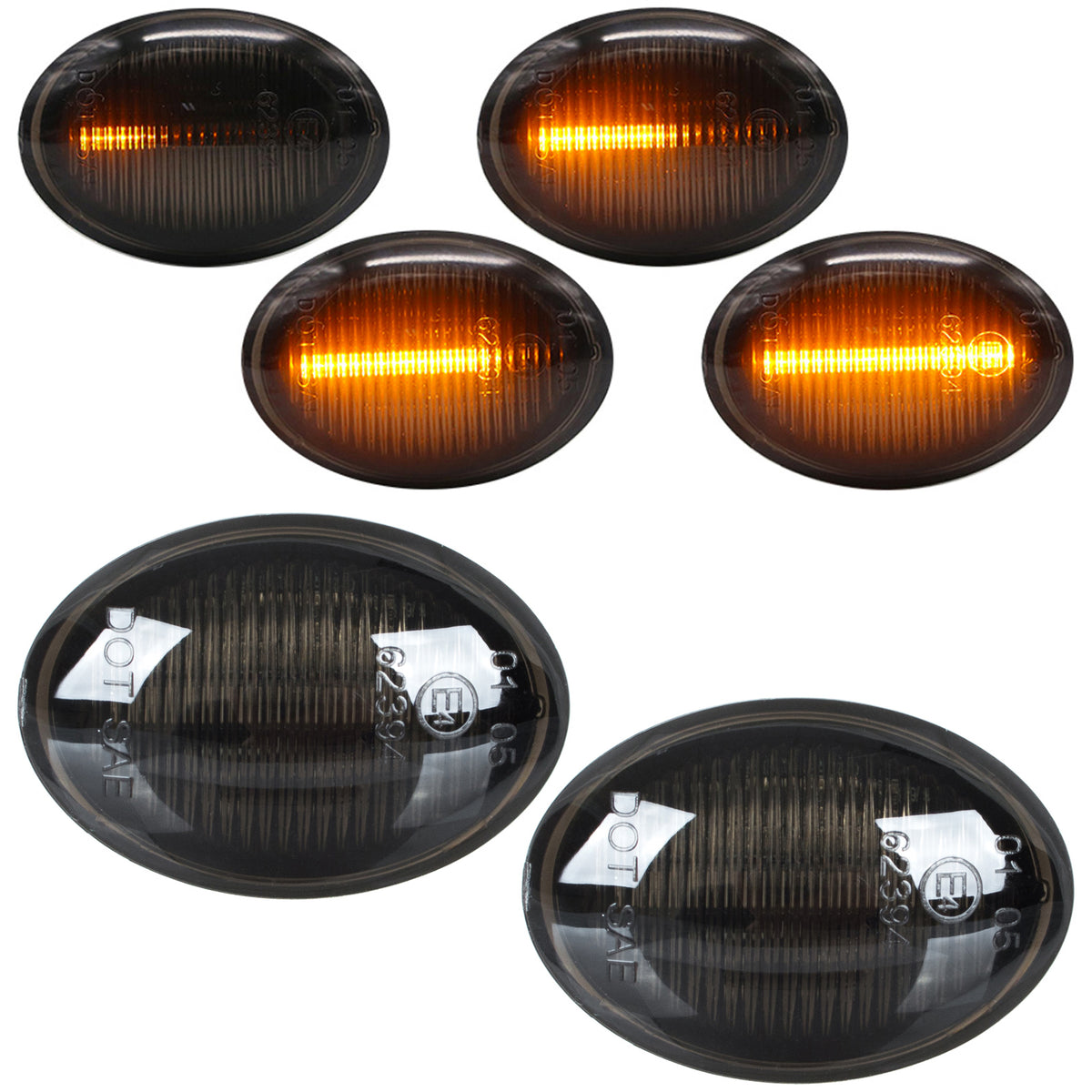 Чифт странични мигачи LED за Fiat 500 500C 500L 2007– – 51806585