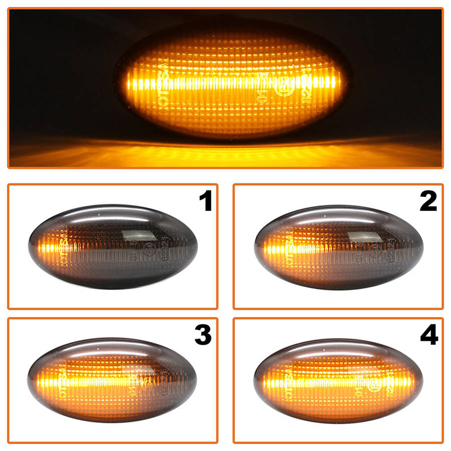 Чифт странични мигачи LED за Peugeot 1007 107 108 206 206+ 301 и др.