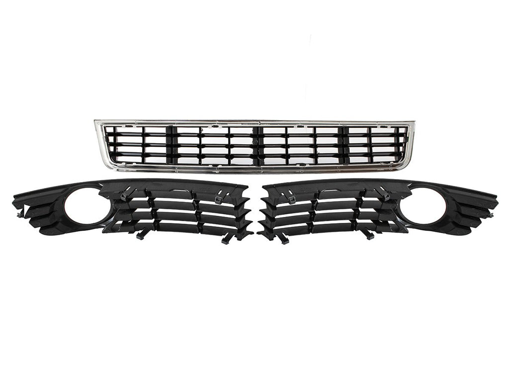Set grile bară de protecție față stânga și dreapta pentru Audi A4 B6