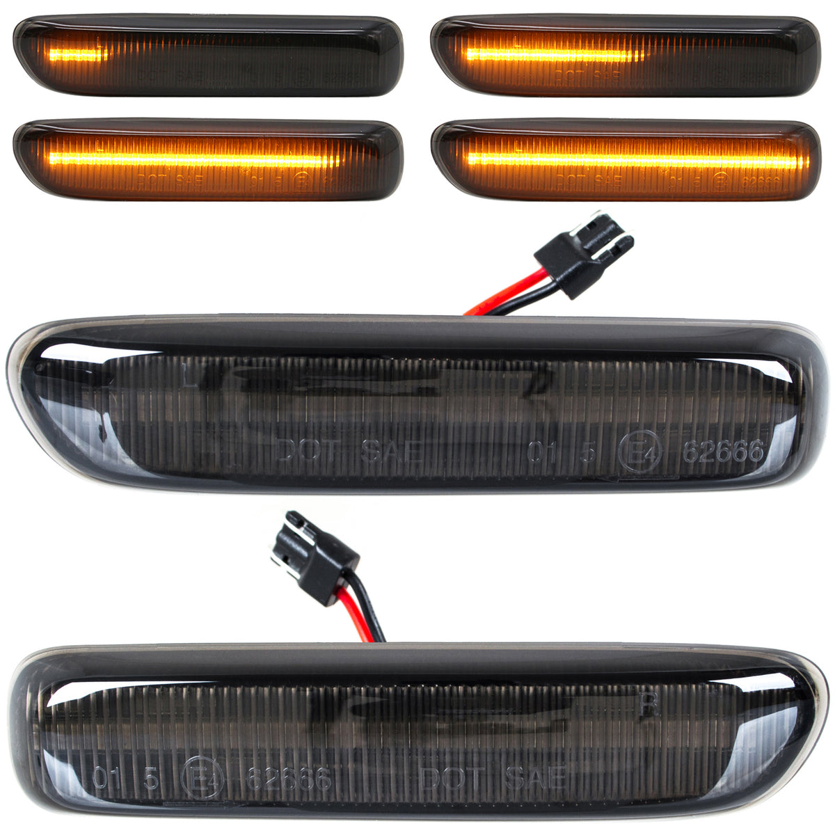 Чифт странични мигачи LED за BMW 3 E46 COUPE / кабриолет 1999–2003