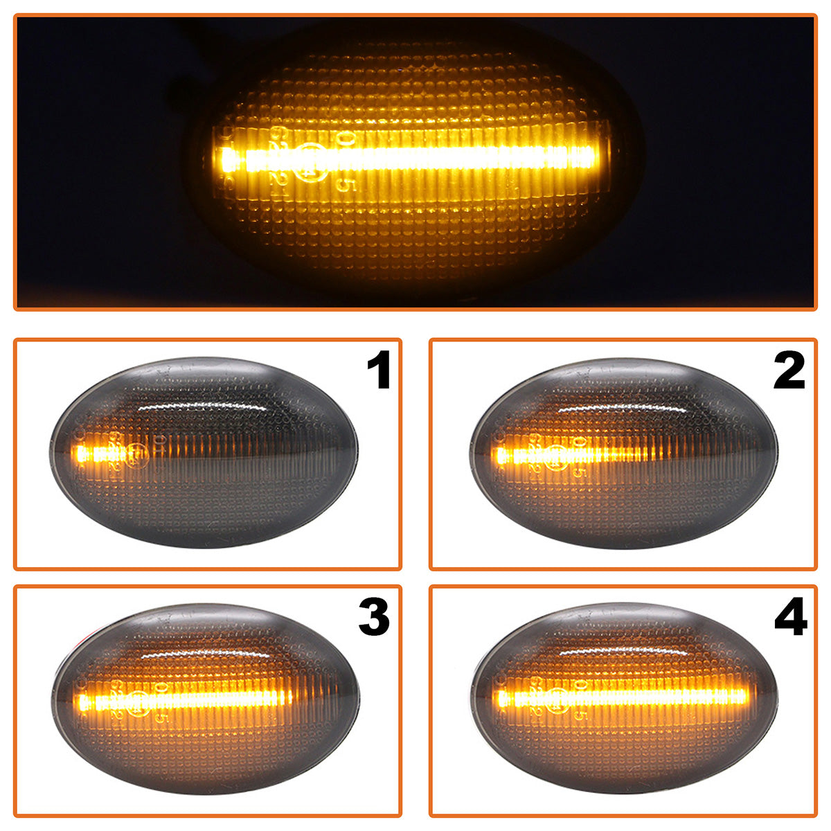Чифт странични мигачи LED за Opel Astra F Corsa B C Tigra A