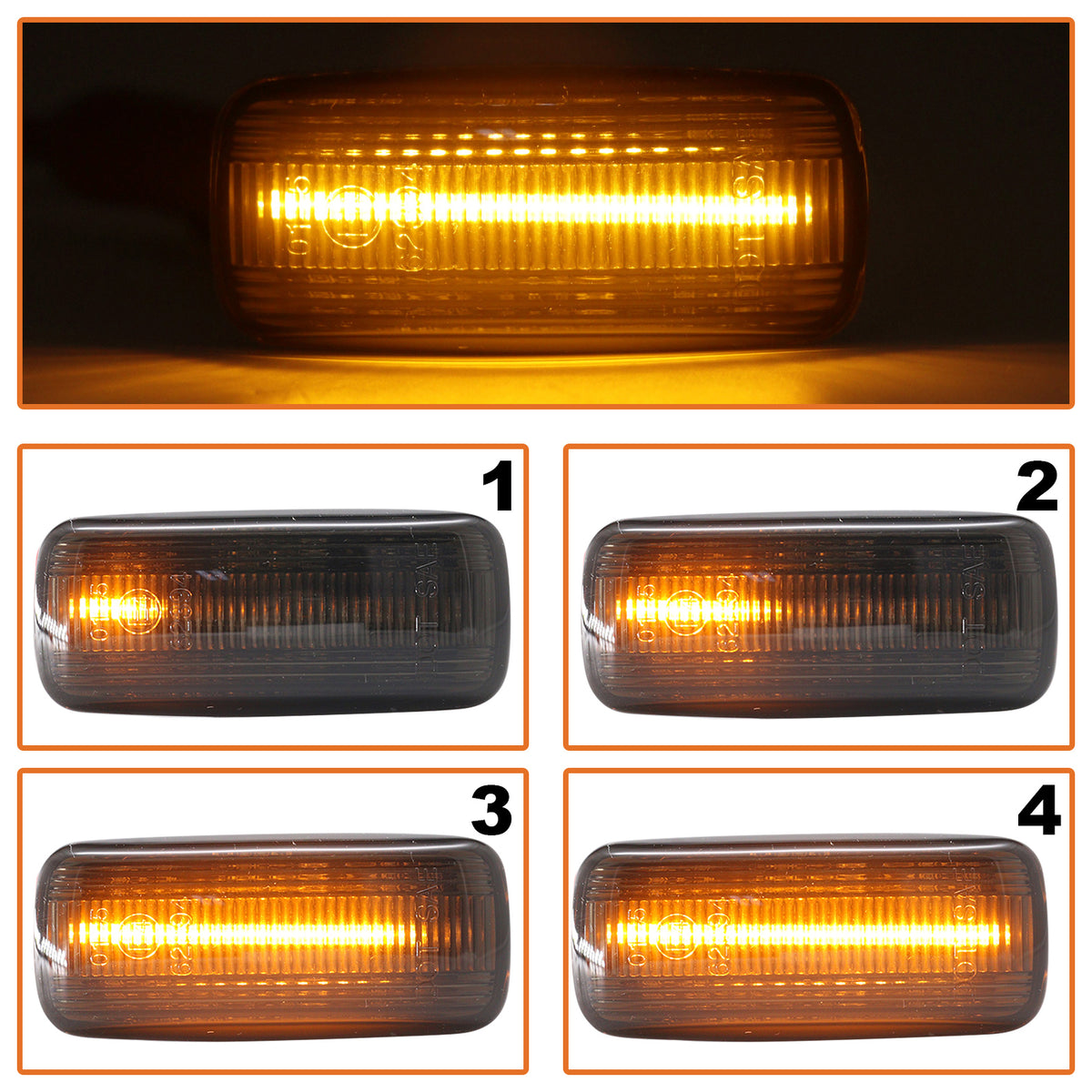 Чифт странични мигачи LED за Ауди А8 Д2 1994–2002 – 8N0949127A