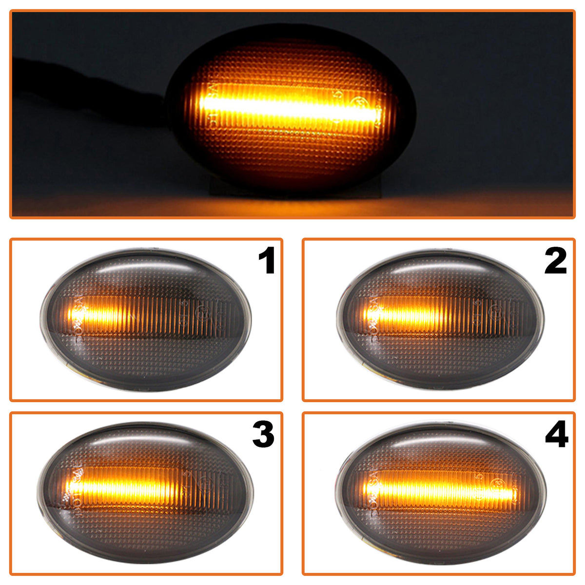 Чифт странични мигачи LED за MINI R55 2006– – 63132751503