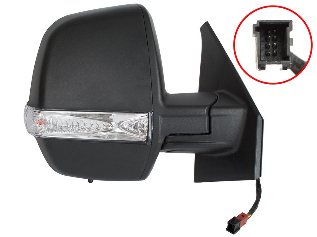 Oglindă exterioară cu două sticle dreapta pentru Fiat Doblo 2010–