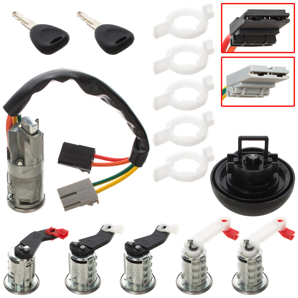 Комплект контактен ключ и патрони за Opel Movano A 1998– – 7701470944
