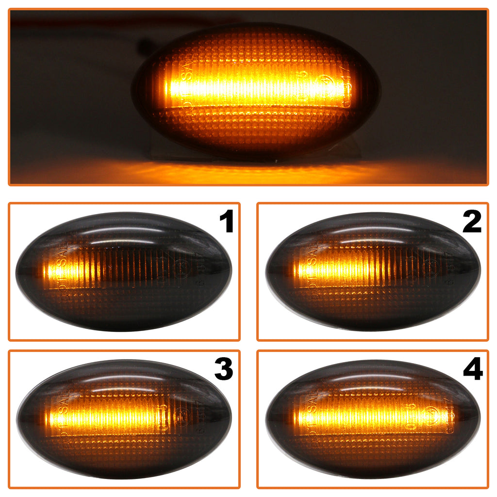 Чифт странични мигачи LED за MINI R52 2001–2007 – 63137166013