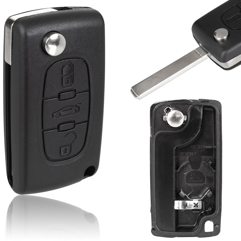 Carcasă telecomandă pentru Citroen Berlingo C2 C3 C4 C5 C6 și altele