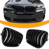 Pereche grile între faruri stânga și dreapta pentru BMW X3 F25