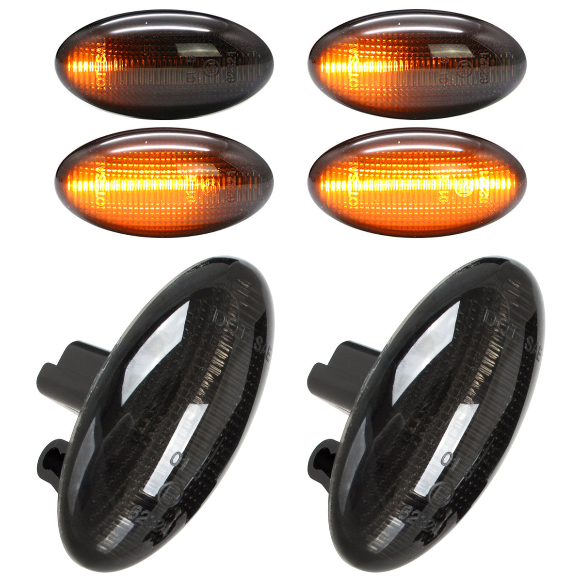 Чифт странични мигачи LED за Peugeot 1007 107 108 206 206+ 301 и др.