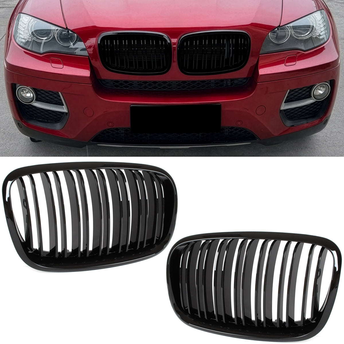 Чифт решетки между фаровете за БМВ Х5 Е70 (BMW X5 E70) 2006–2013