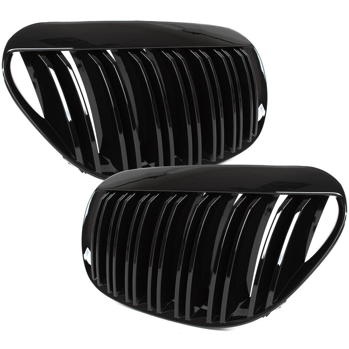 Чифт решетки между фаровете за BMW 6 E63 / E64 2004–2010 – 51137077931