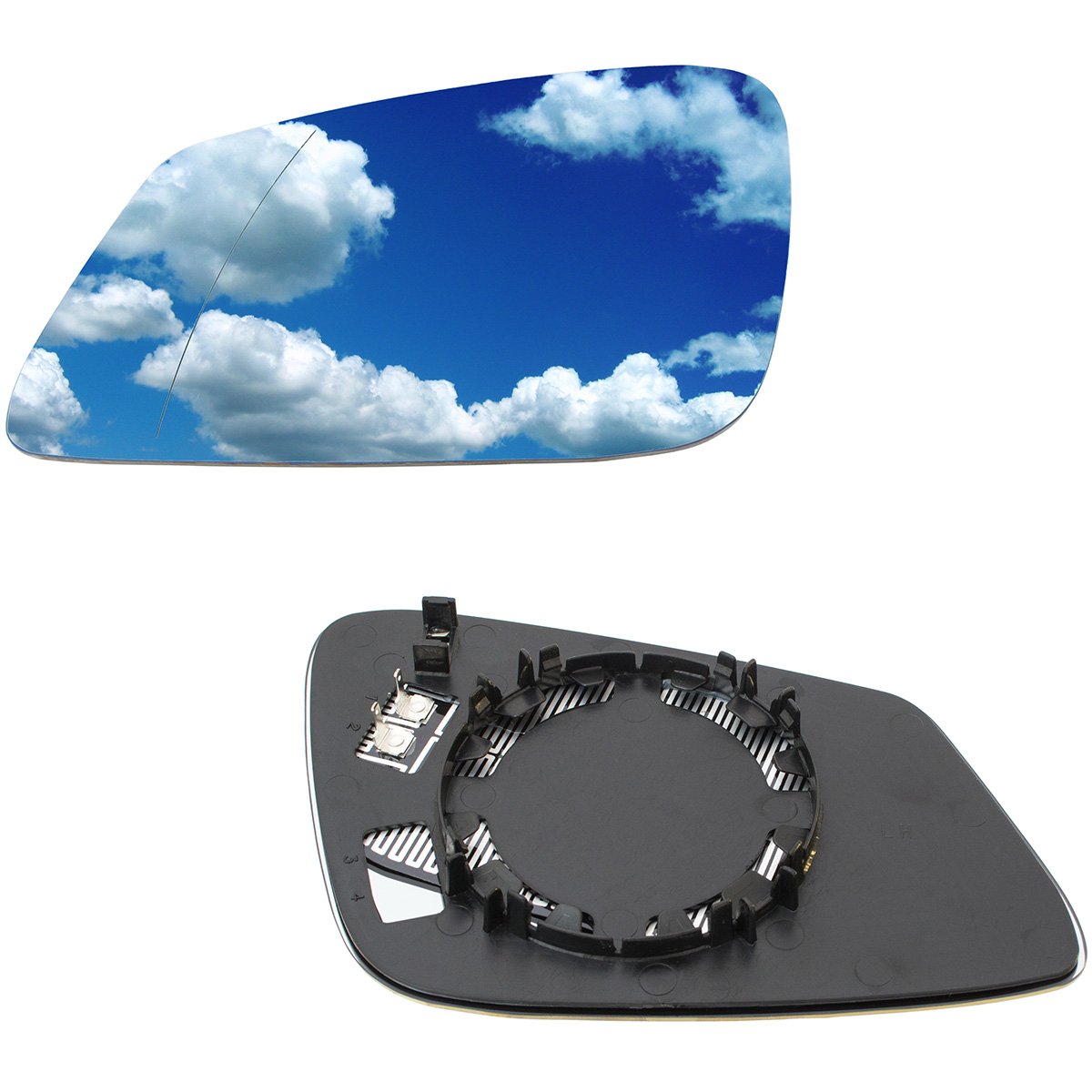 Sticlă oglindă exterioară stânga pentru BMW 7 F01 / F02 2008–2015