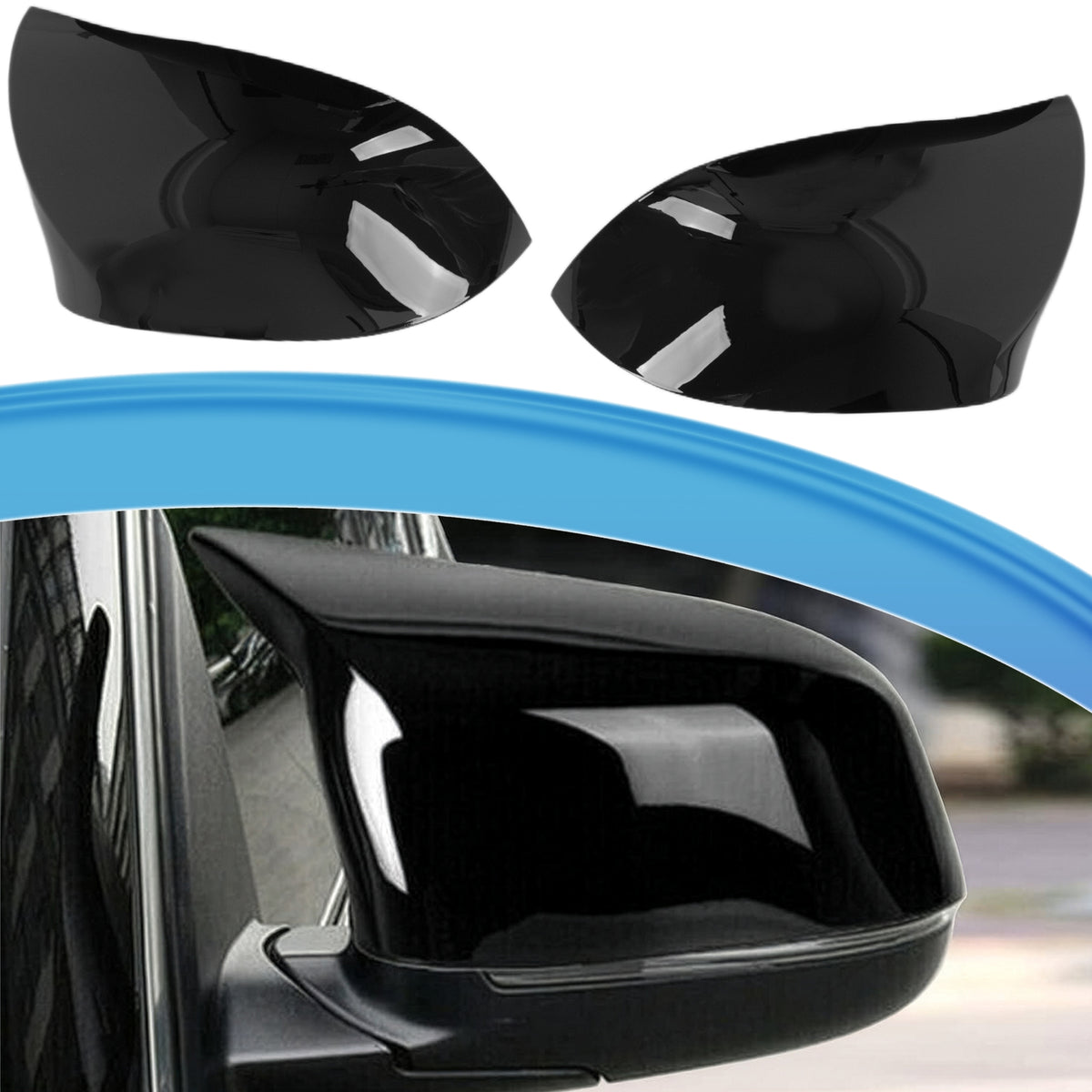 Чифт капачки за огледала за BMW X3 F25 X4 F26 X5 F15 X6 F16