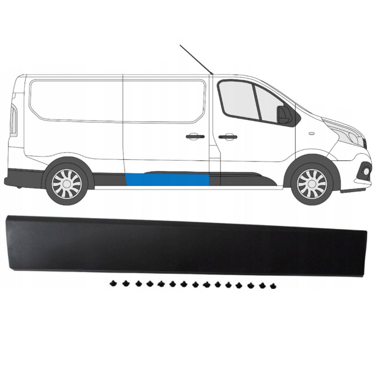 Лайстна на плъзгаща се врата за Opel Vivaro B 2014– – 828208208R