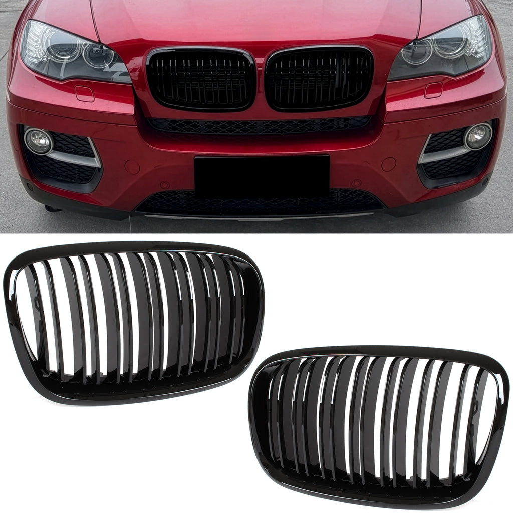 Pereche grile între faruri stânga și dreapta pentru BMW X6 E71