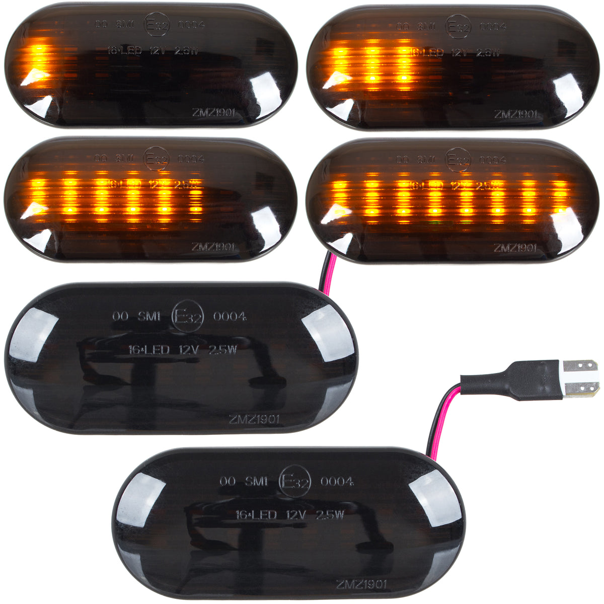Чифт странични мигачи LED за VW Multivan 5 2003–2015 – 1J5949117A