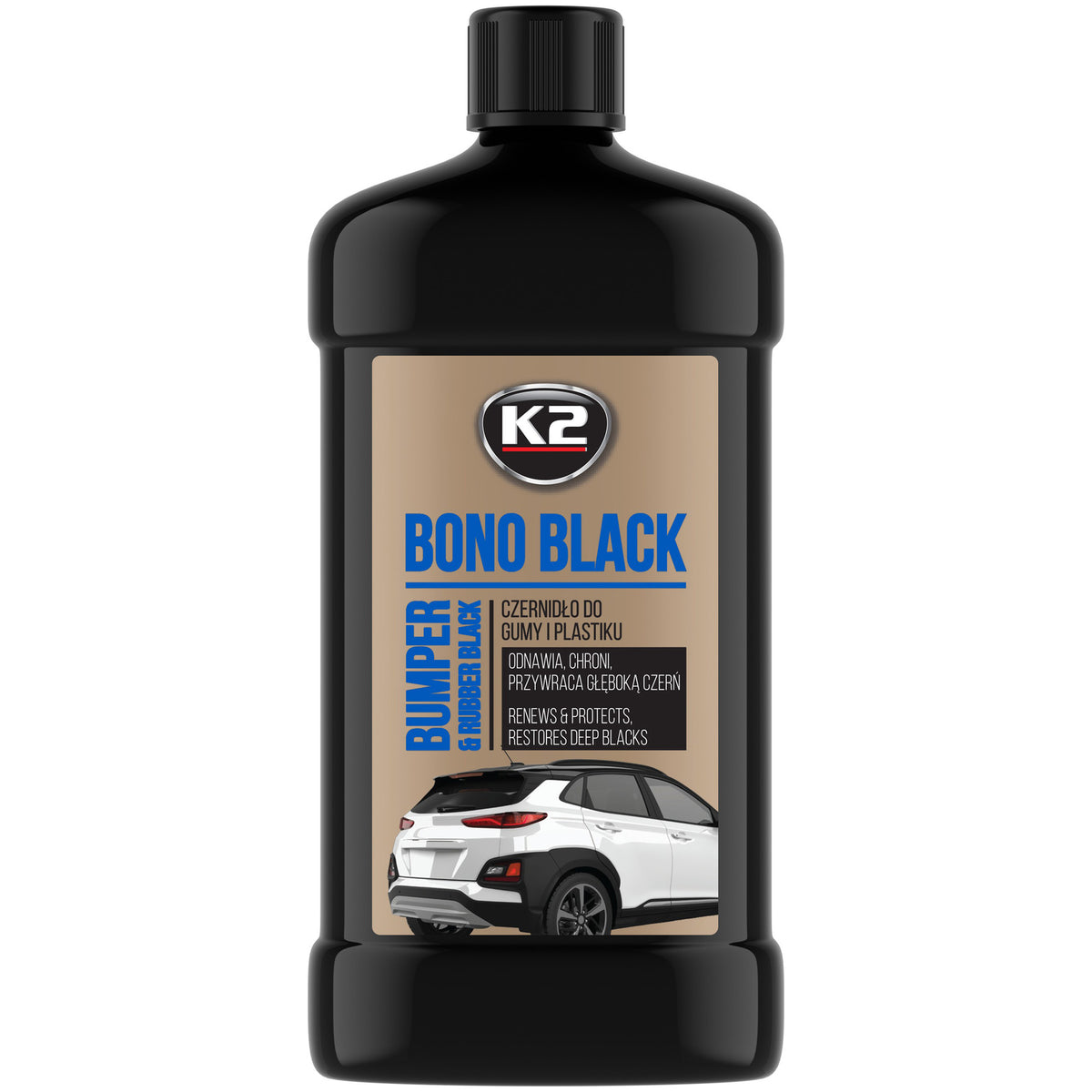 Препарат за почерняване на гума и пластмаса K2 BONO BLACK 500 мл K035