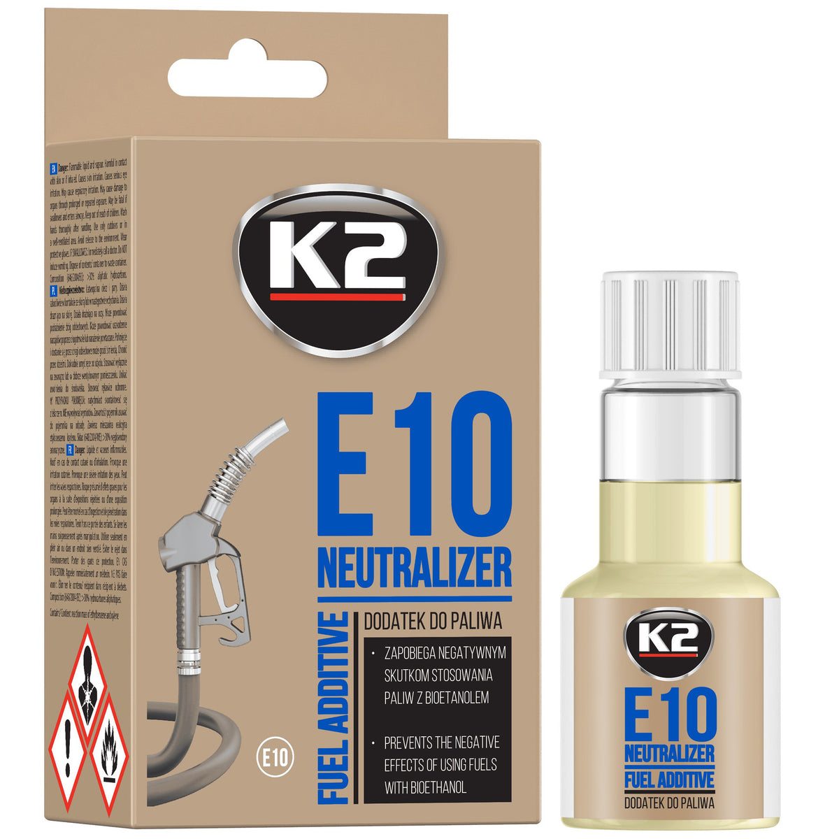 Добавка за горива E10, неутрализатор K2 E10 NEUTRALIZER 50 мл T325