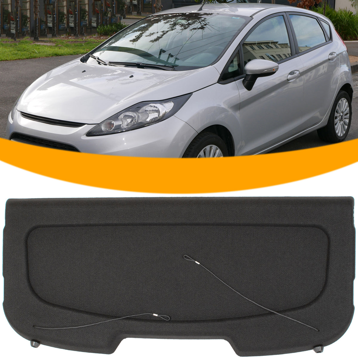 Poliță portbagaj pentru Ford Fiesta MK7 6 2008–2017 – 1791284