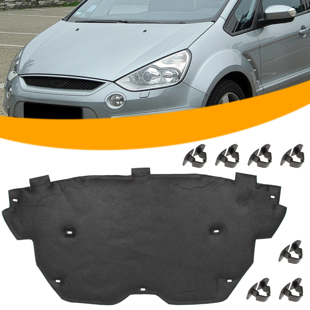 FORD S-MAX I 06-14 WYGŁUSZENIE MASKI SILNIKA AM21U16746AA + SPINKI
