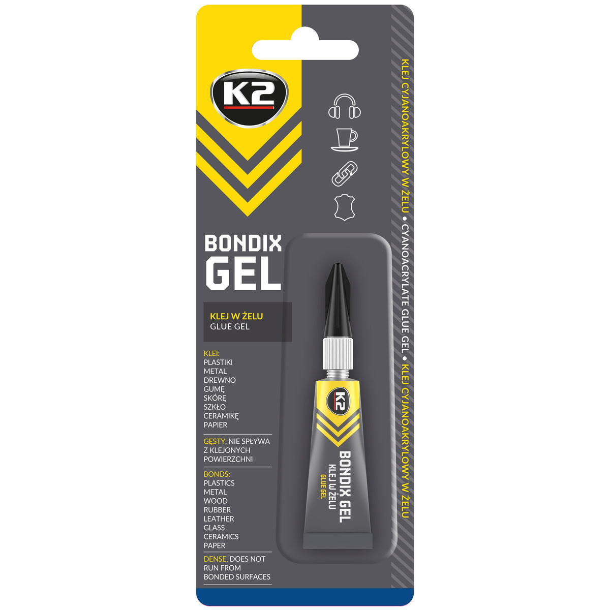 Моментно лепило в гел K2 BONDIX GEL 3 г WC541