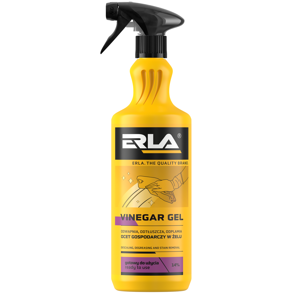 Домакински оцет в гел K2 ERLA VINEGAR GEL 1 л R1081
