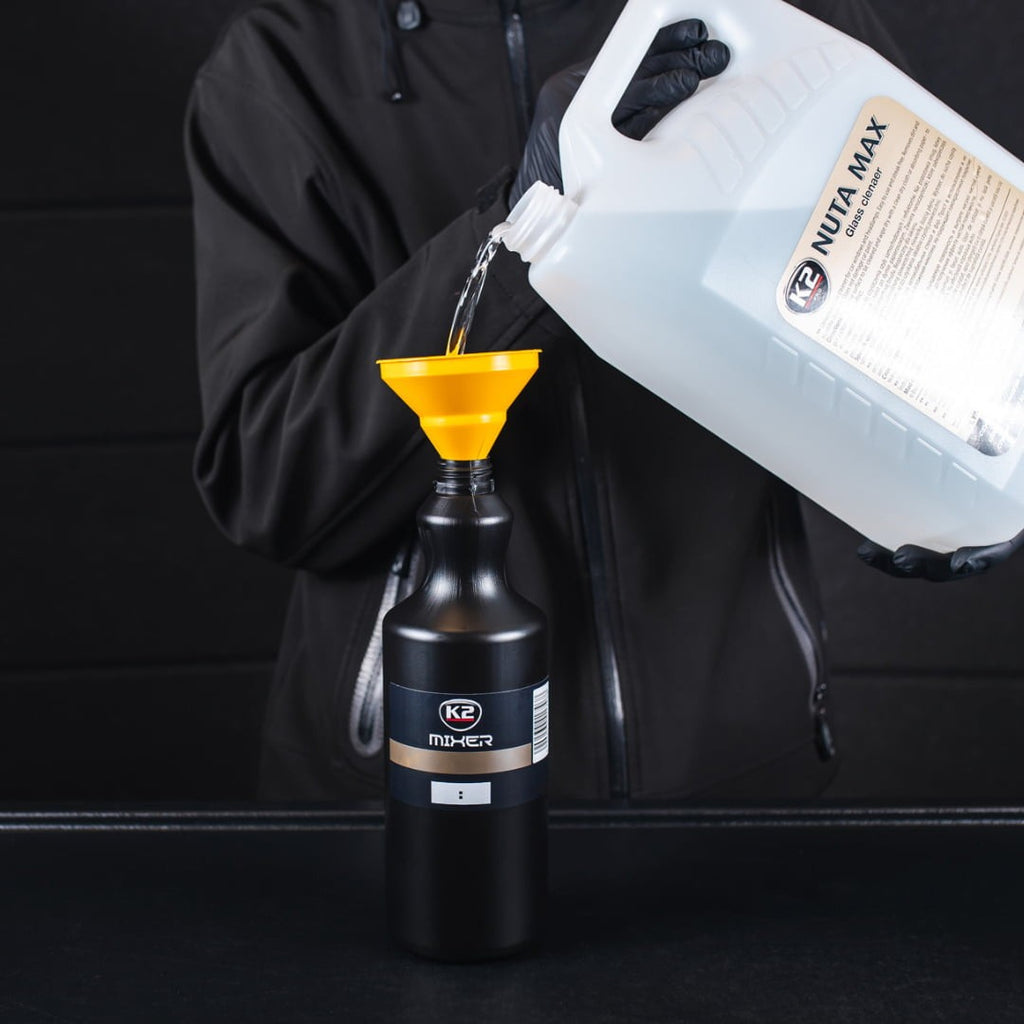 Празна бутилка с пулверизатор и скала от HDPE K2 MIXER 1 л D7001