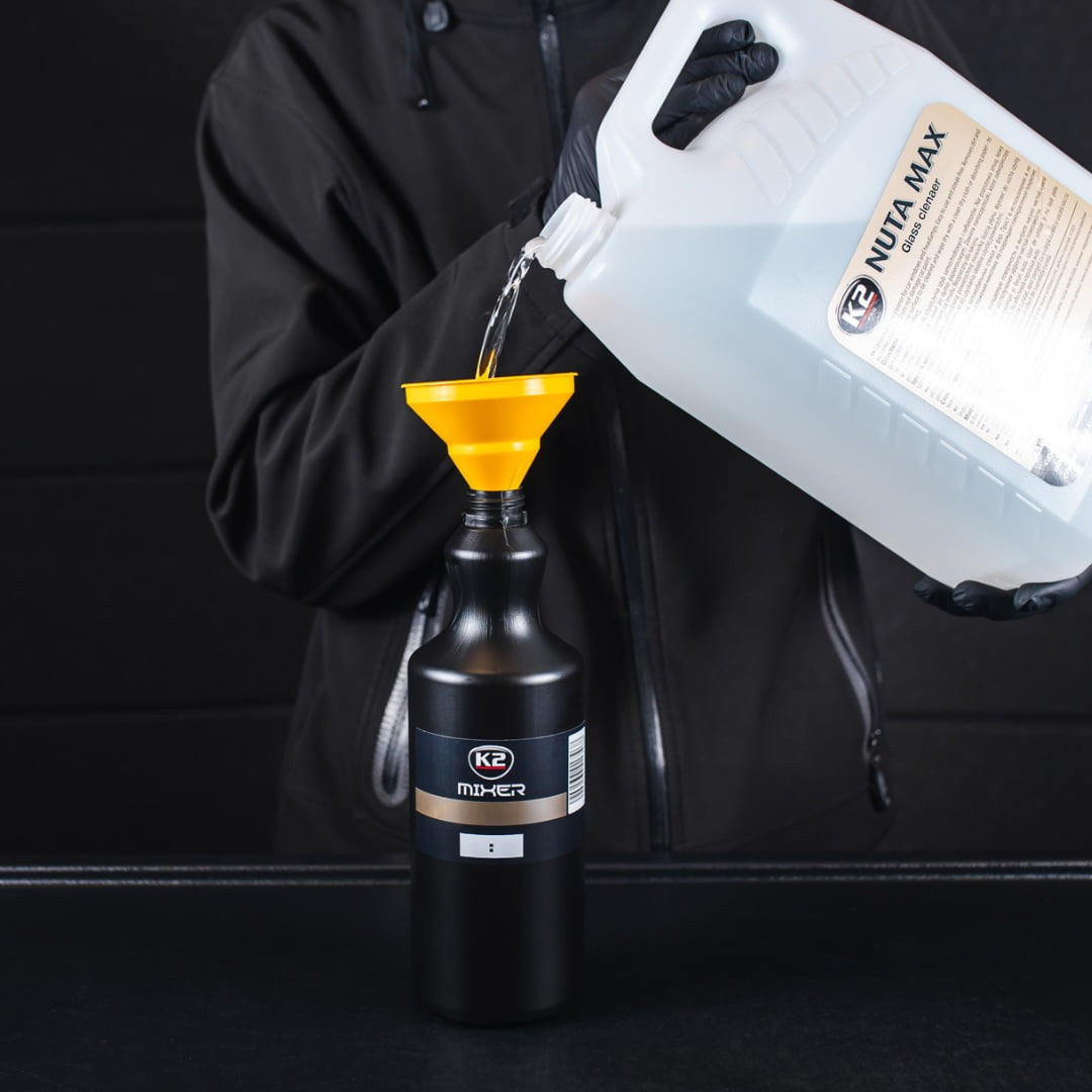 Празна бутилка с пулверизатор и скала от HDPE K2 MIXER 1 л D7001