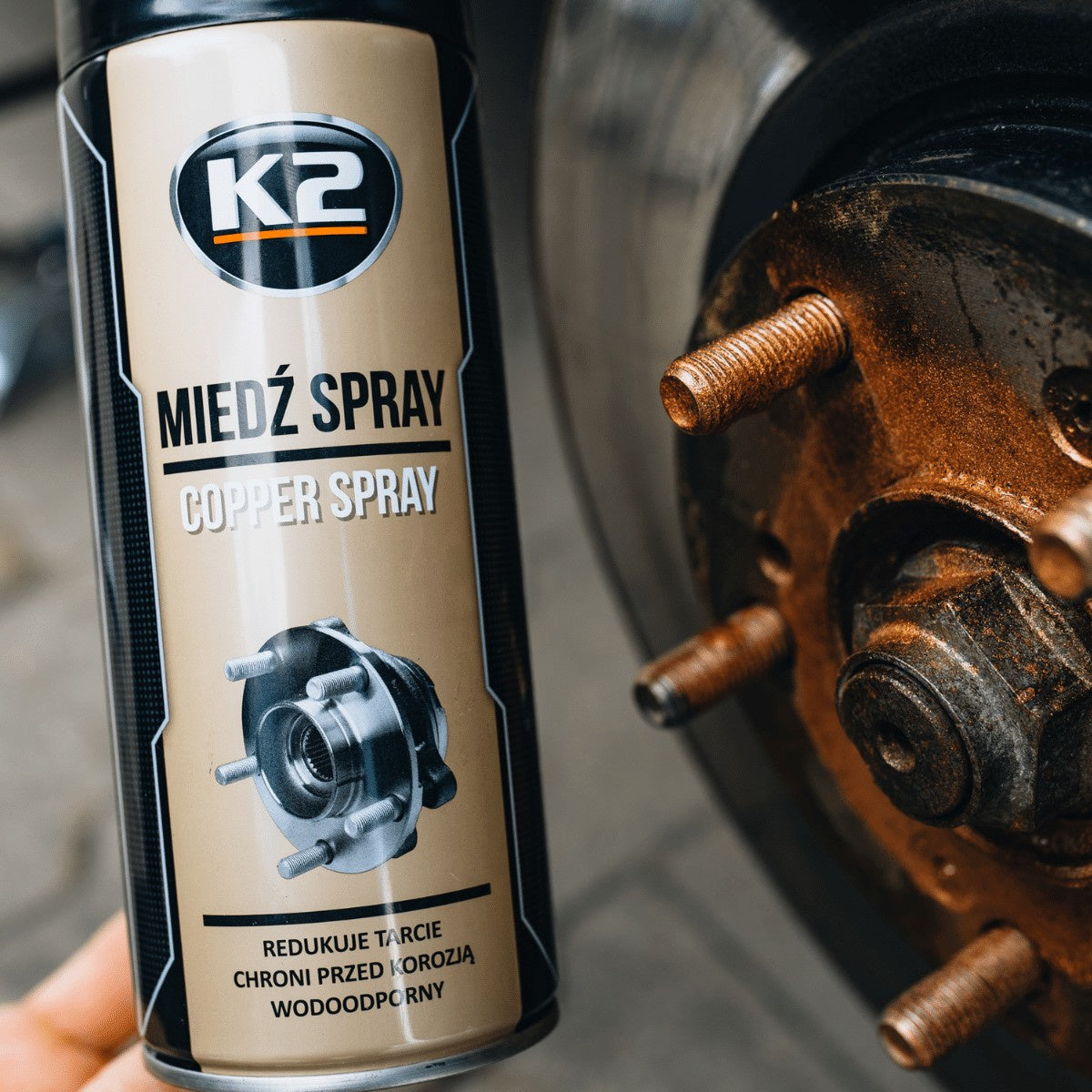 K2 COPPER спрей с мед, медна смазка, бързосъхнеща, 400 мл W122