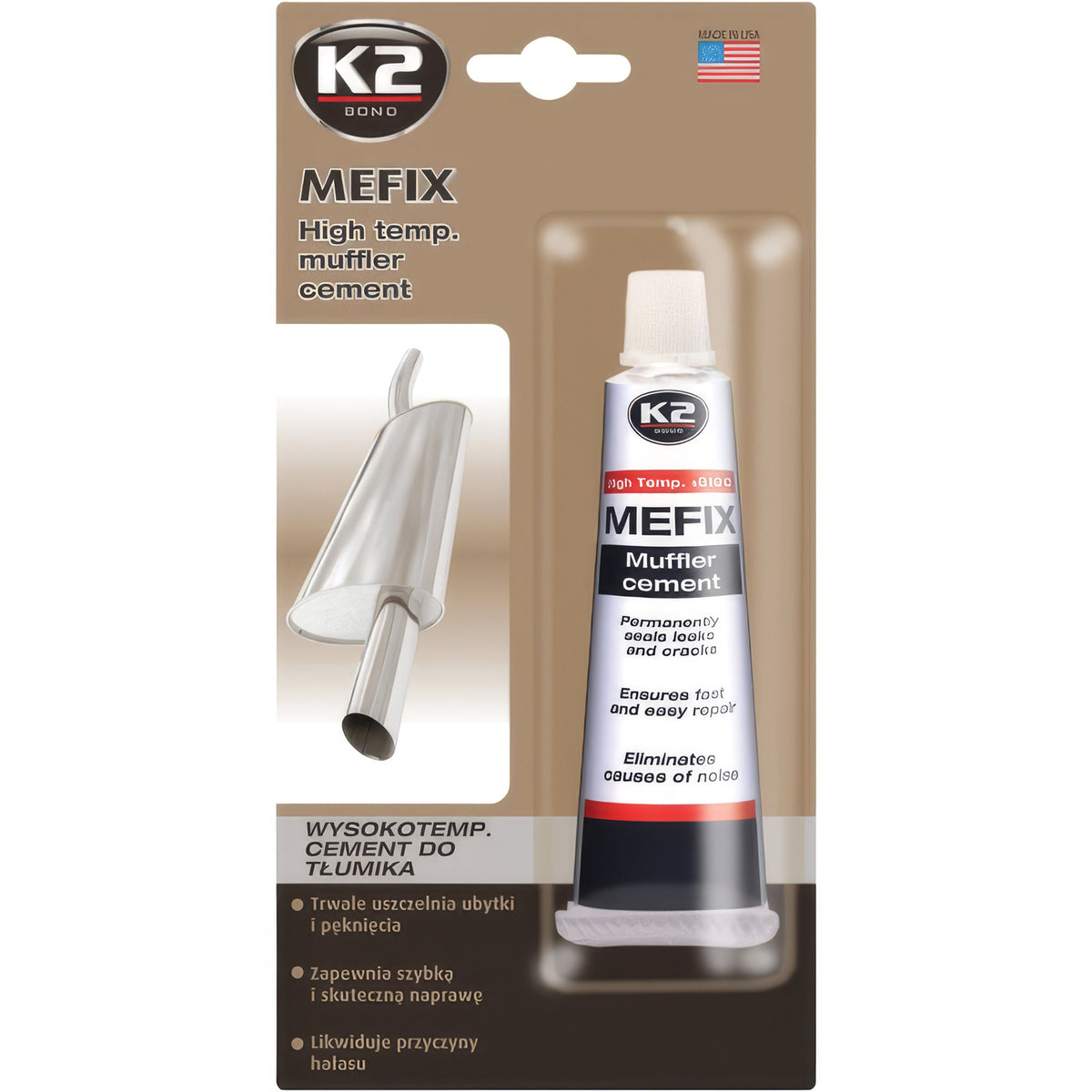 Високотемпературен цимент за изпускателни системи K2 MEFIX 140 г B306