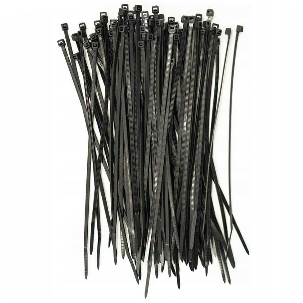 100 SZTUK | TRYTYTKI 3,6mm x 200mm | OPASKI ZACISKOWE DO KABLI ZIPPERKI