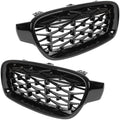BMW 3 F30 F31 12-19 atrapy między reflektory (nerki) lewa + prawa kpl. FULL BLACK STAR