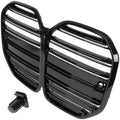 BMW 4 G22 G23 2020- atrapa między reflektory (nerki) BLACK GLOSSY + ZAŚLEPKA