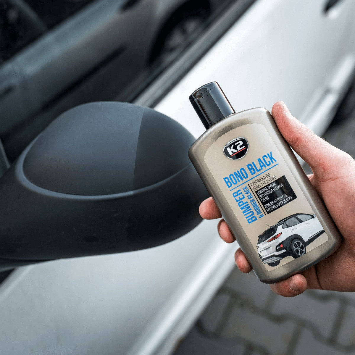 Препарат за почерняване на гума и пластмаса K2 BONO BLACK 250 мл K030N