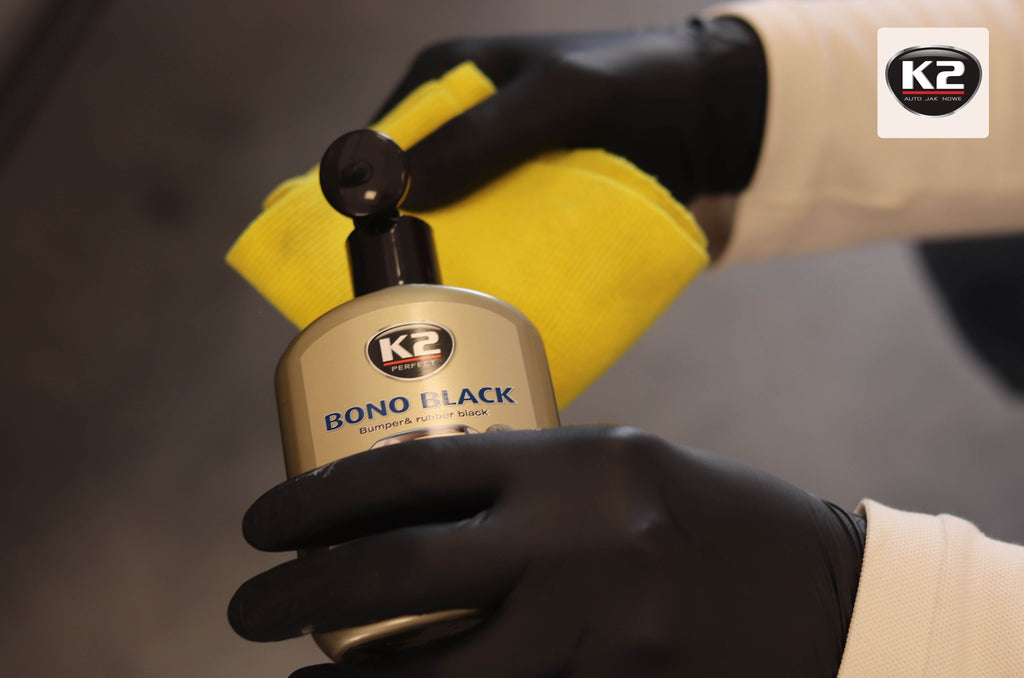 Czernidło do gumy i plastiku K2 BONO BLACK 250ml K030N