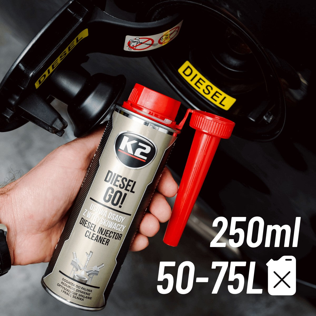 Aditiv pentru combustibil K2 DIESEL GO! 250 ml T321