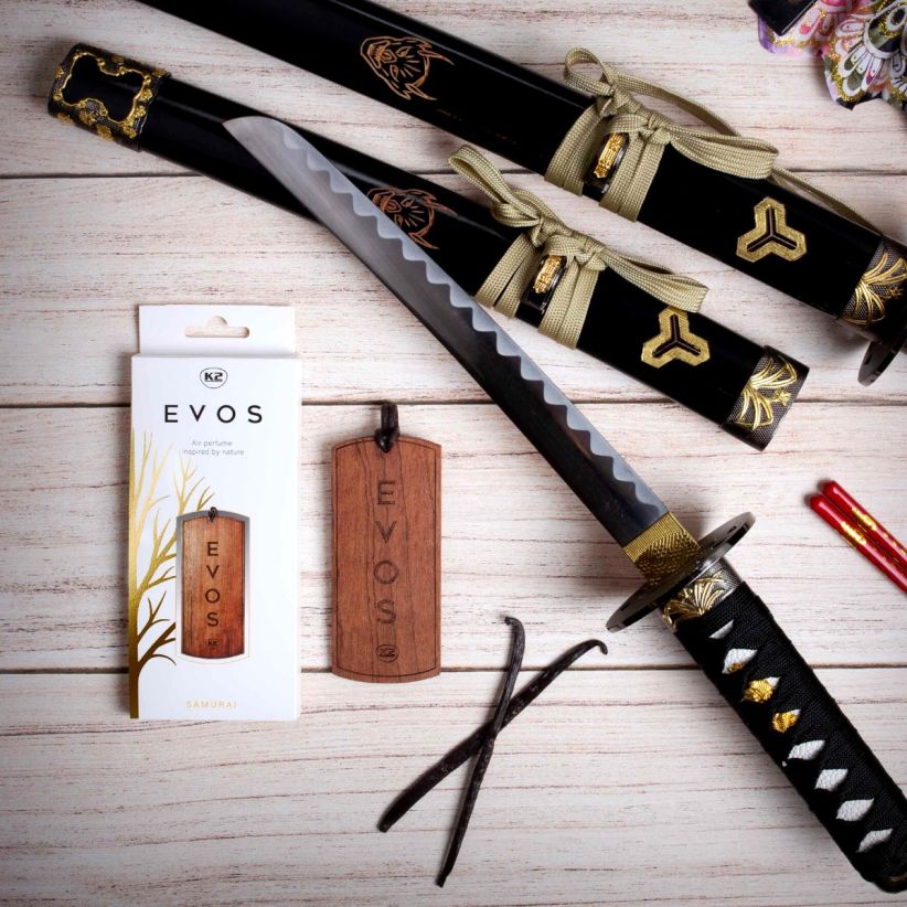 Дървен висящ ароматизатор K2 EVOS SAMURAI V032