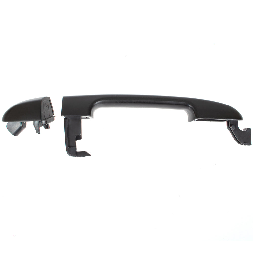 Hyundai i20 08-15 klamka zewnętrzna przednia CZARNA BEZ OTWORU prawa