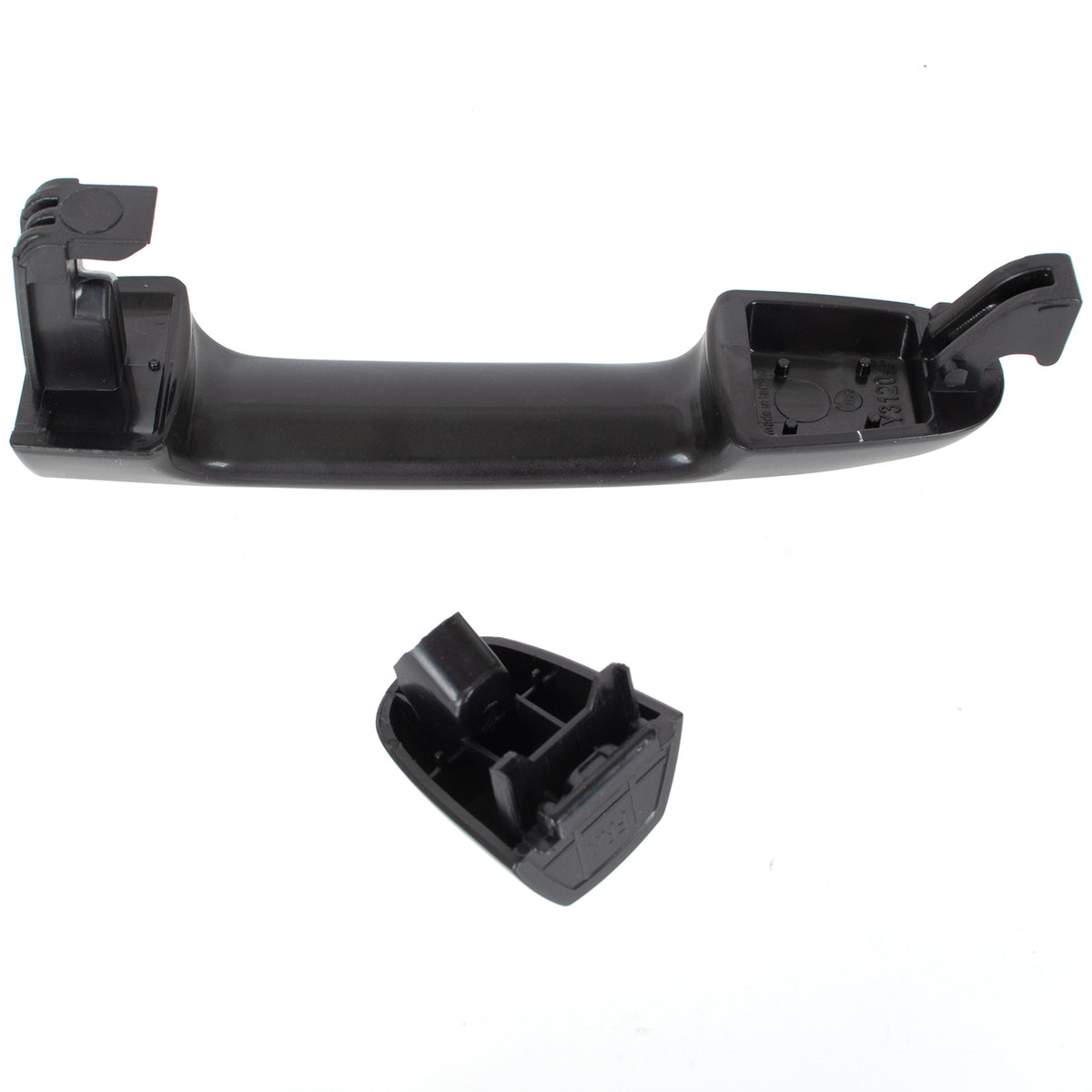 Hyundai i20 08-15 klamka zewnętrzna przednia CZARNA BEZ OTWORU prawa