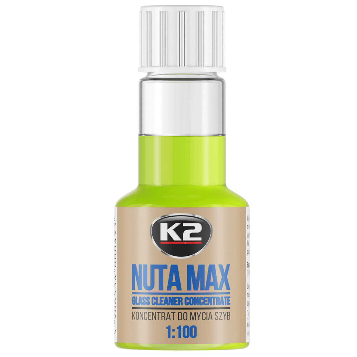 Концентрат на течност за миене на стъкла K2 NUTA MAX 50 мл 1:100 K509