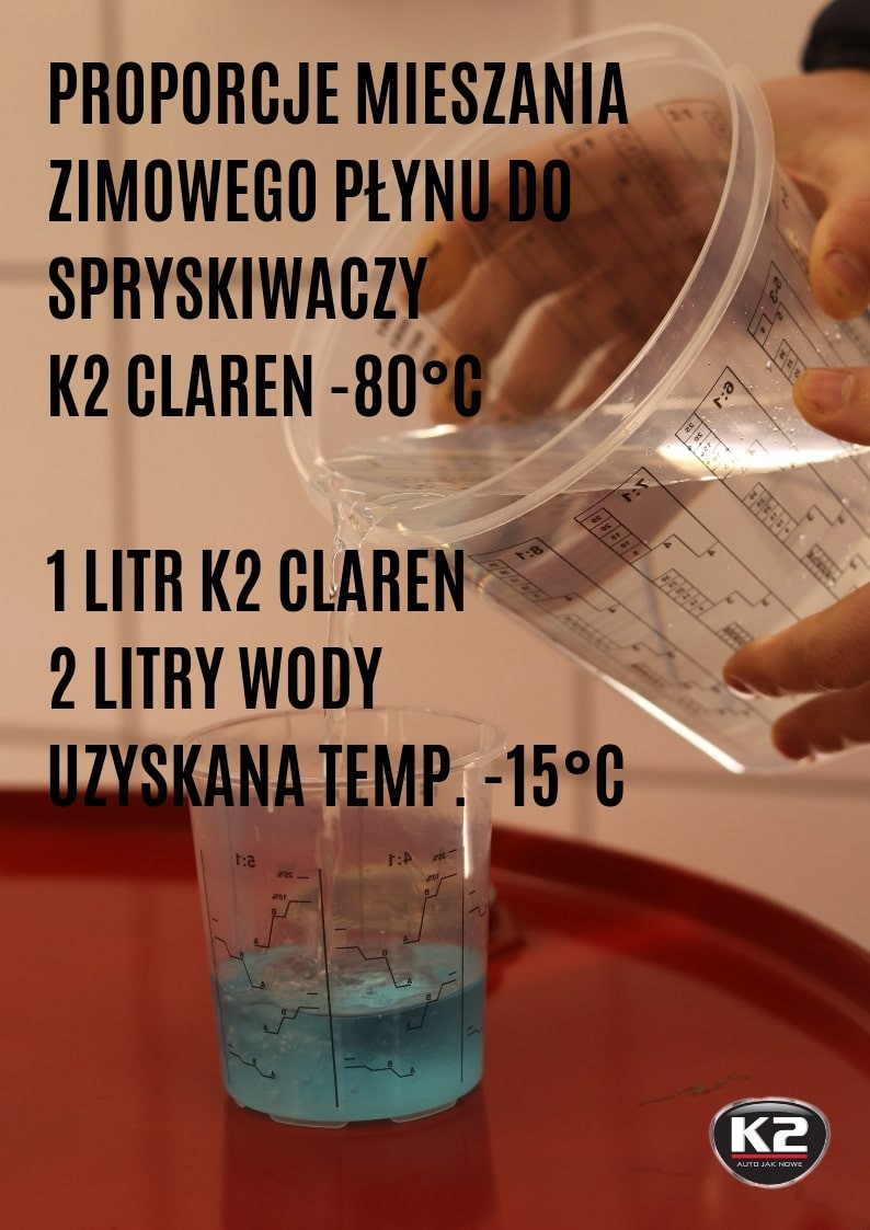 Concentrat parbriz iarnă K2 CLAREN -80 °C